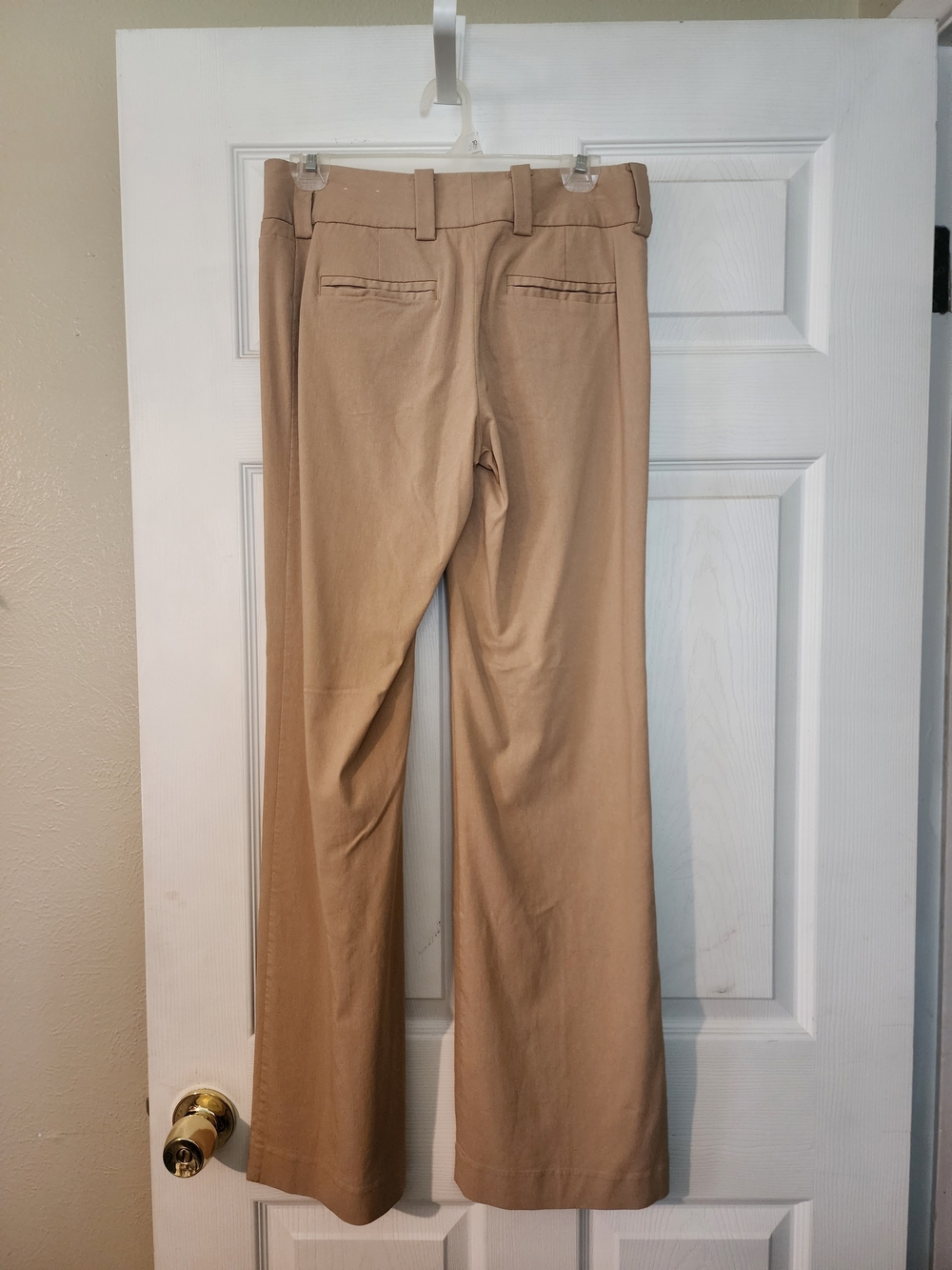 Express Women's Tan Straight-Leg Trousers
